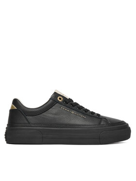 Tommy Hilfiger Tommy Hilfiger Tenisice Th Platform Sneaker Tumbled Ltr FW0FW09018 Crna