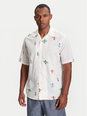United Colors Of Benetton Сорочка 5HPWUQ05B Бежевий Regular Fit