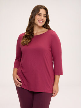 Fiorella Rubino Fiorella Rubino T-shirt G0CRL009262N029 Bordeaux Regular Fit
