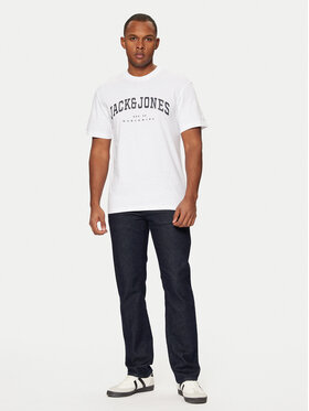 Jack&Jones Majica 12257579 Bela Relaxed Fit