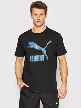 Puma Puma T-shirt Classics Logo Metallic 534711 Noir Regular Fit