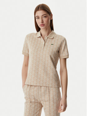 Lacoste Lacoste Polokošile DF3364 Světle béžová Slim Fit