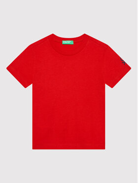 United Colors Of Benetton United Colors Of Benetton T-Shirt 3I1XC13E1 Czerwony Regular Fit
