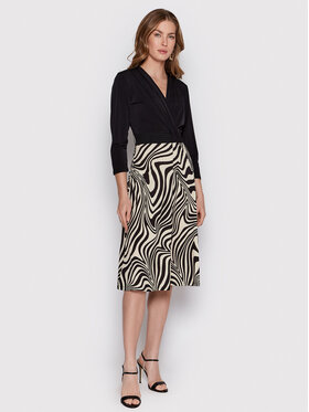 Rinascimento Rinascimento Kleid für den Alltag CFC0018424002 Schwarz Regular Fit