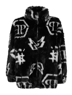 PHILIPP PLEIN PHILIPP PLEIN Vatovaná bunda 1411 Čierna Regular Fit