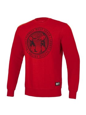 Pit Bull Pit Bull Bluza Bluza Tricot Vintage Boxing L Czerwony Regular Fit