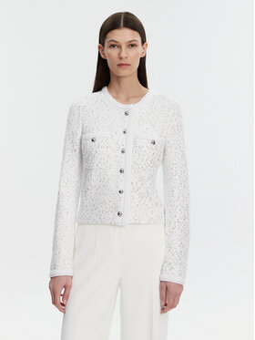 MICHAEL Michael Kors MICHAEL Michael Kors Kardigāns MF460Z6F5L Balts Regular Fit
