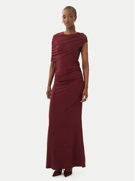 Vero Moda Vero Moda Večerna obleka Kassandra 10356465 Bordo rdeča Regular Fit