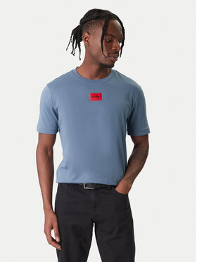 HUGO HUGO Tričko Diragolino 50447978 Modrá Regular Fit