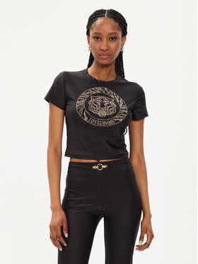 Just Cavalli Just Cavalli Póló 76PAH607 Fekete Regular Fit