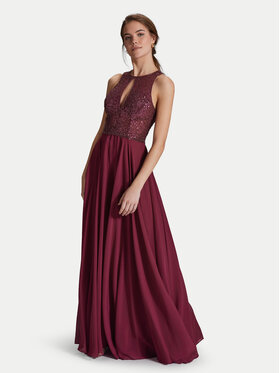Hey Kyla Hey Kyla Večerna obleka 5AI053HK Bordo rdeča Regular Fit