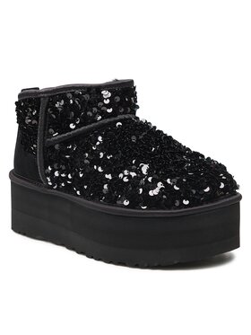 Ugg Ugg Boty W Ultra Mini Chunky Sequin 1135060 Černá