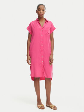 Iconique Iconique Haljina košulja Quinn IC26-060 Tamno roza Relaxed Fit