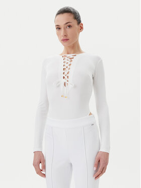 Elisabetta Franchi Elisabetta Franchi Body BO-019-51E2-V350 Weiß Slim Fit