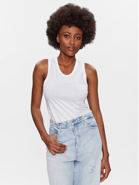Calvin Klein Calvin Klein Top K20K205544 Biela Regular Fit