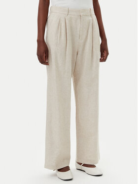Gap Gap Spodnie materiałowe 713998-03 Beżowy Wide Leg