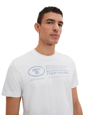 Tom Tailor T-shirt 1035611 Bijela Regular Fit