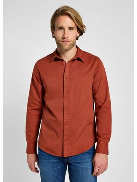 Lee Lee Koszula PATCH SHIRT Czerwony Regular Fit