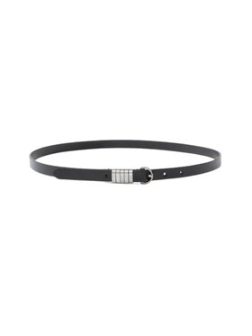 PINKO PINKO Pasek SADDLE BELT H1,2.LOW VITELLO L Czarny