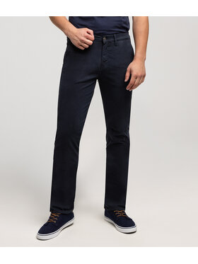 Lee Cooper Lee Cooper Chinosy LUKAS Granatowy Straight Fit