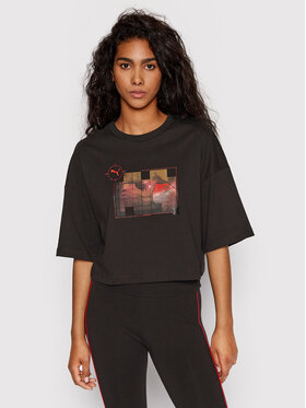 Puma Puma T-Shirt BATMAN W Graphic 534730 Czarny Relaxed Fit