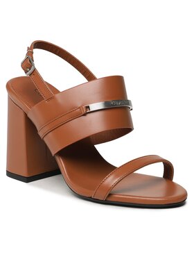 Calvin Klein Sandali Block Hl Sandal HW0HW01612 Rjava