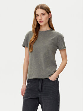 Noisy May Noisy May Тишърт Brandy 27033185 Сив Slim Fit