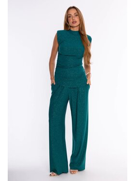 Made of Emotion Made of Emotion Sada halenka a kalhoty M924 Zelená A-Line Fit