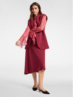 Elena Mirò Elena Mirò Gonna midi 1049P000060N067 Bordeaux A-Line Fit