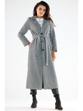 Awama Awama Płaszcz A547 Kolorowy Basic Fit