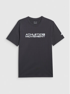 4F 4F T-Shirt BRIGHT TRACK Szary ciemny Regular Fit