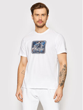 Columbia Columbia T-Shirt Rapid Ridge 1888813 Weiß Regular Fit