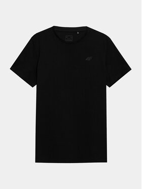 4F 4F Тишърт 4FAW23TTSHM0876 Черен Regular Fit
