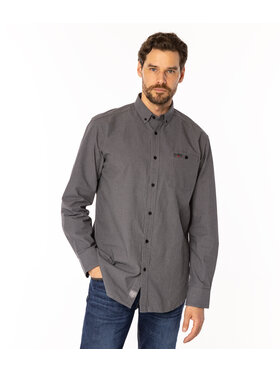 Lee Cooper Lee Cooper Koszula NEW TENBY Szary Comfort Fit