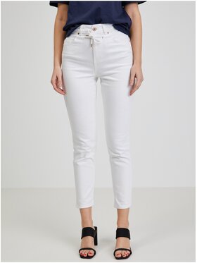 Orsay Orsay Jeansy 314091-000000__40 Biały Slim Fit