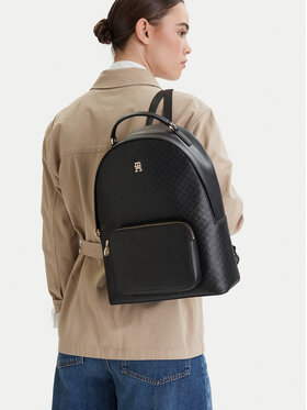 Tommy Hilfiger Tommy Hilfiger Ruksak Th Daily Backpack Mono AW0AW18852 Čierna