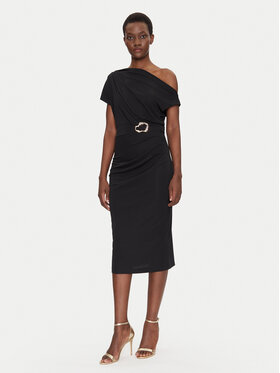 Rinascimento Rinascimento Rochie cocktail CFC0123487003 Negru Regular Fit