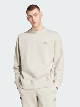 adidas adidas Bluza MERCEDES - AMG PETRONAS FORMULA ONE TEAM PREMIUM Beżowy Loose Fit