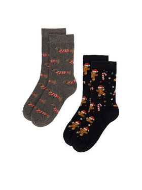 Lasocki Lasocki 2er-Set hohe Herrensocken 2MB-002-AW23 (2-pack) Bunt