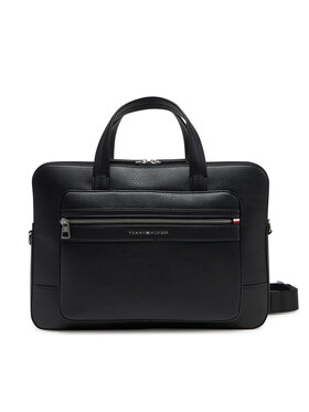 Tommy Hilfiger Tommy Hilfiger Geantă pentru laptop Th Central Computer Bag AM0AM13203 Negru