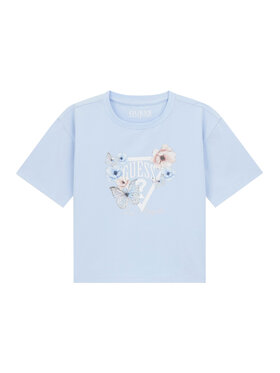 Guess Guess T-krekls J6RI32 K6YW4 Gaiši zils Regular Fit