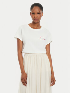 ViCOLO ViCOLO Tricou RB0673 Écru Regular Fit