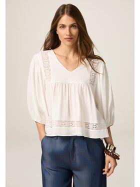 Oltre Oltre T-shirt G391J004178N011 Bianco Boxy Fit