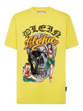 PHILIPP PLEIN PHILIPP PLEIN Tričko 1225 Žltá Regular Fit