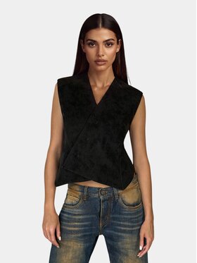 MADE BY SOCIETY MADE BY SOCIETY Kurtka anorak QUARK Vest - V27368 Czarny Basic Fit