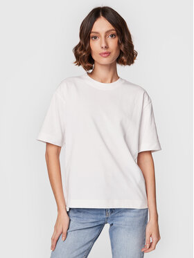 Gina Tricot Gina Tricot T-Shirt Basic 10469 Biały Regular Fit