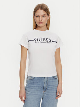 Guess Guess Tričko V5GI03 I3Z14 Biela Regular Fit