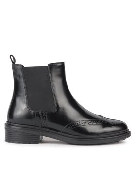 Geox Geox Členková obuv s elastickým prvkom D Walk Pleasure D36TGD 00038 C9999 Čierna