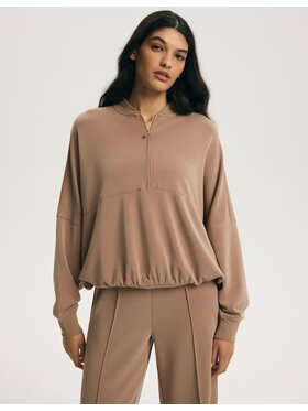 Esotiq Esotiq Bluza 45204 Brązowy Regular Fit