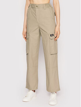 Dickies Dickies Pantaloni di tessuto Hooper Bay DK0A4XDIKHK Beige Regular Fit